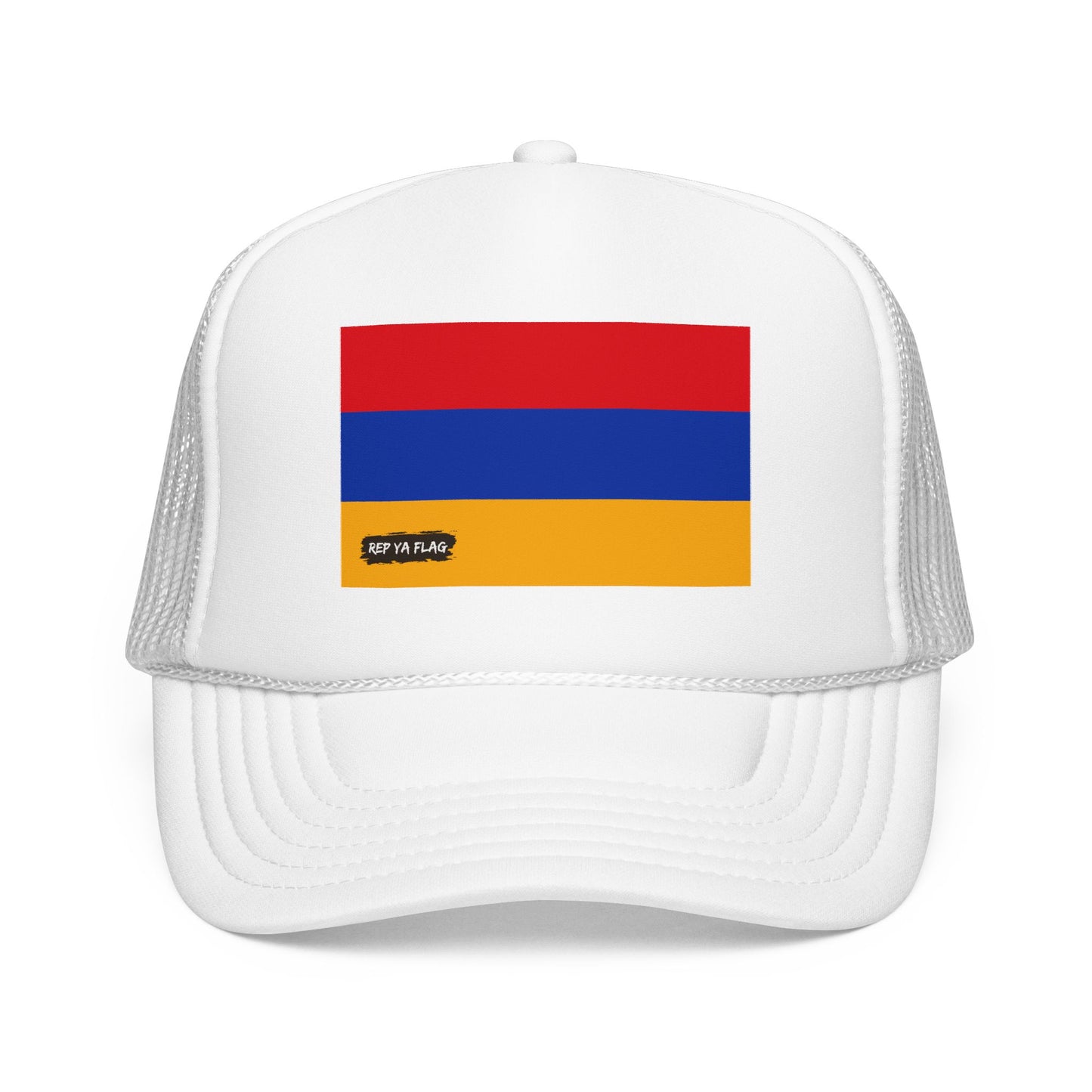 Armenia Flag Foam Trucker Hat | Armenian Pride Snapback Cap | Rep Ya Flag
