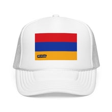 Armenia Flag Foam Trucker Hat | Armenian Pride Snapback Cap | Rep Ya Flag