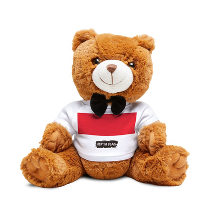 Indonesia Flag Teddy Bear | Indonesian Heritage Plush Gift | Rep Ya Flag