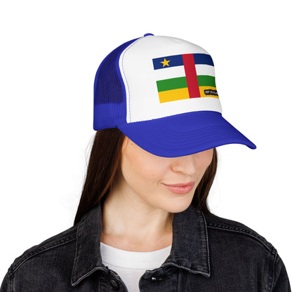 Central African Republic Flag Foam Trucker Hat | Central African Pride Snapback Cap | Rep Ya Flag