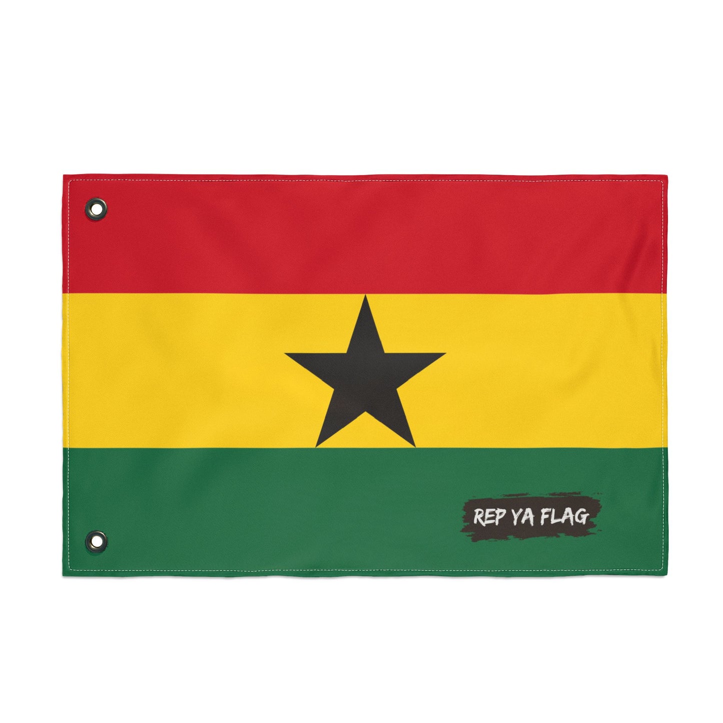 Ghana Flag Garden Banner | Double Sided Outdoor Flag | Rep Ya Flag