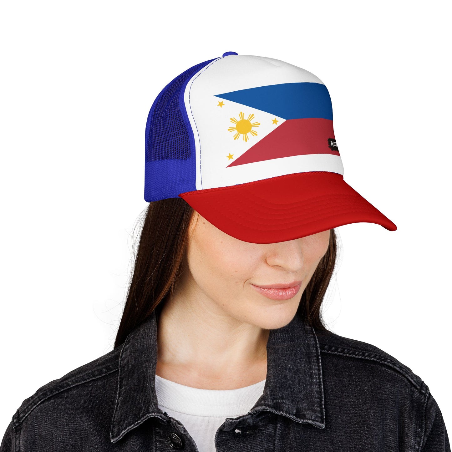 Philippines Flag Foam Trucker Hat | Filipino Pride Snapback Cap | Rep Ya Flag