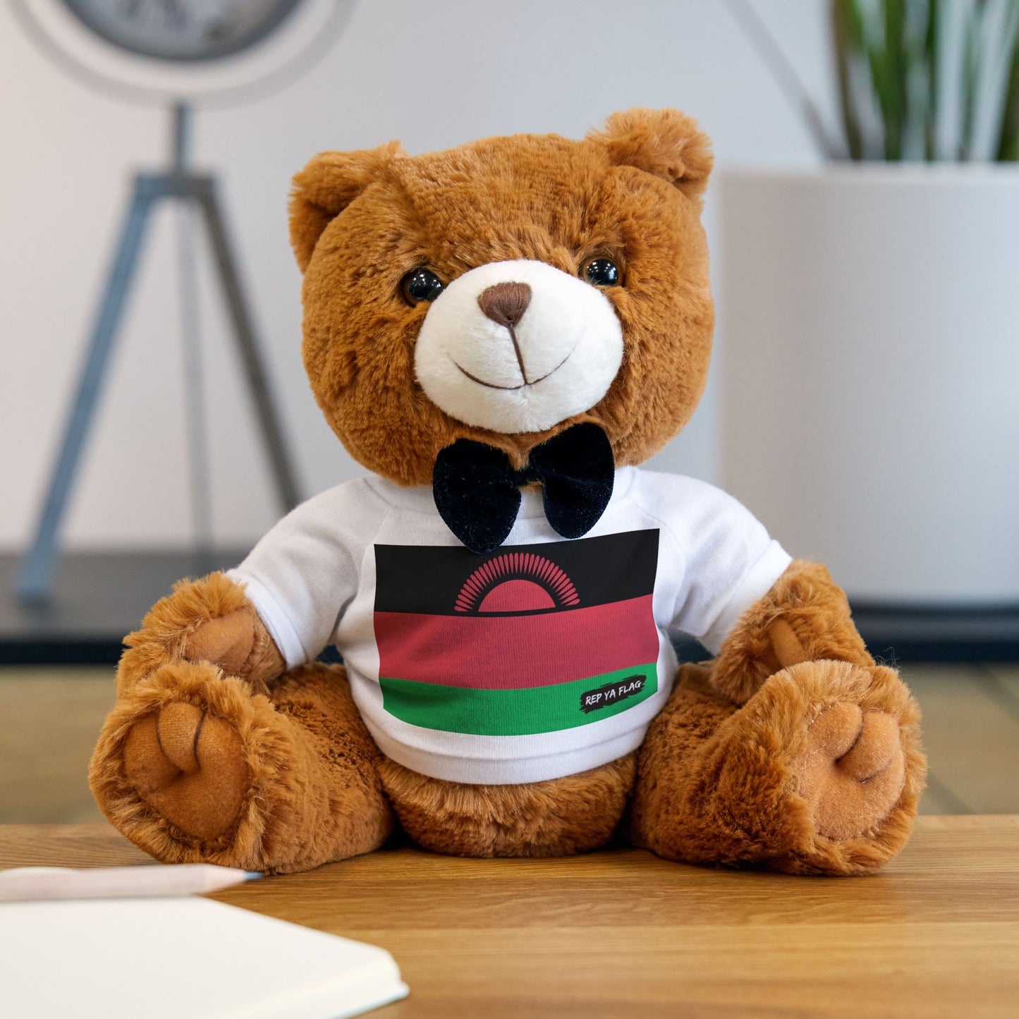 Malawi Flag Teddy Bear | Malawian Heritage Plush Gift | Rep Ya Flag
