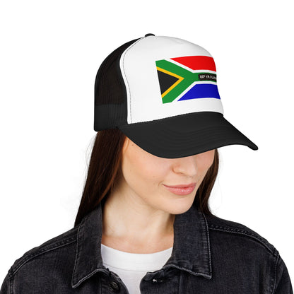 South Africa Flag Foam Trucker Hat | South African Heritage Snapback Cap | Rep Ya Flag