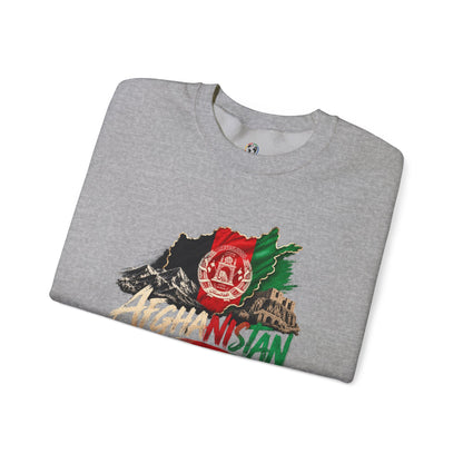 Afghanistan Flag Crewneck Sweatshirt — Patriotic Afghan Pride Sweater