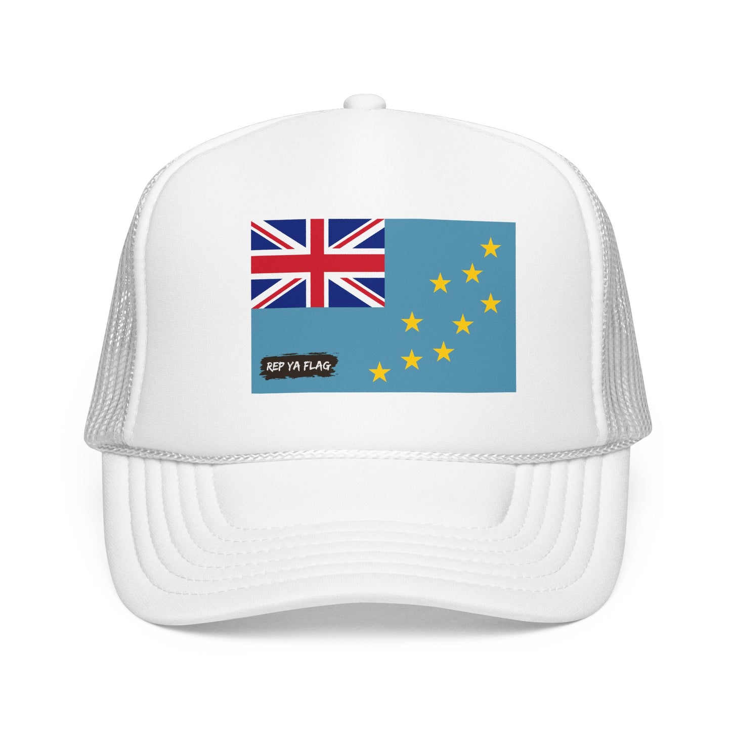 Tuvalu Flag Foam Trucker Hat | Rep Ya Flag design
