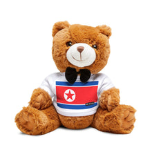 North Korea Flag Teddy Bear | North Korea Plush Gift | North Korean Heritage Bear | Cultural Keepsake | Baby Gift Stuffed Animal