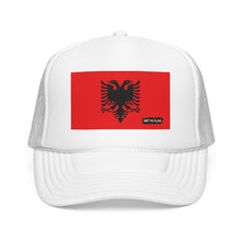 Albania Flag Foam Trucker Hat | Albanian Pride Snapback Cap | Rep Ya Flag