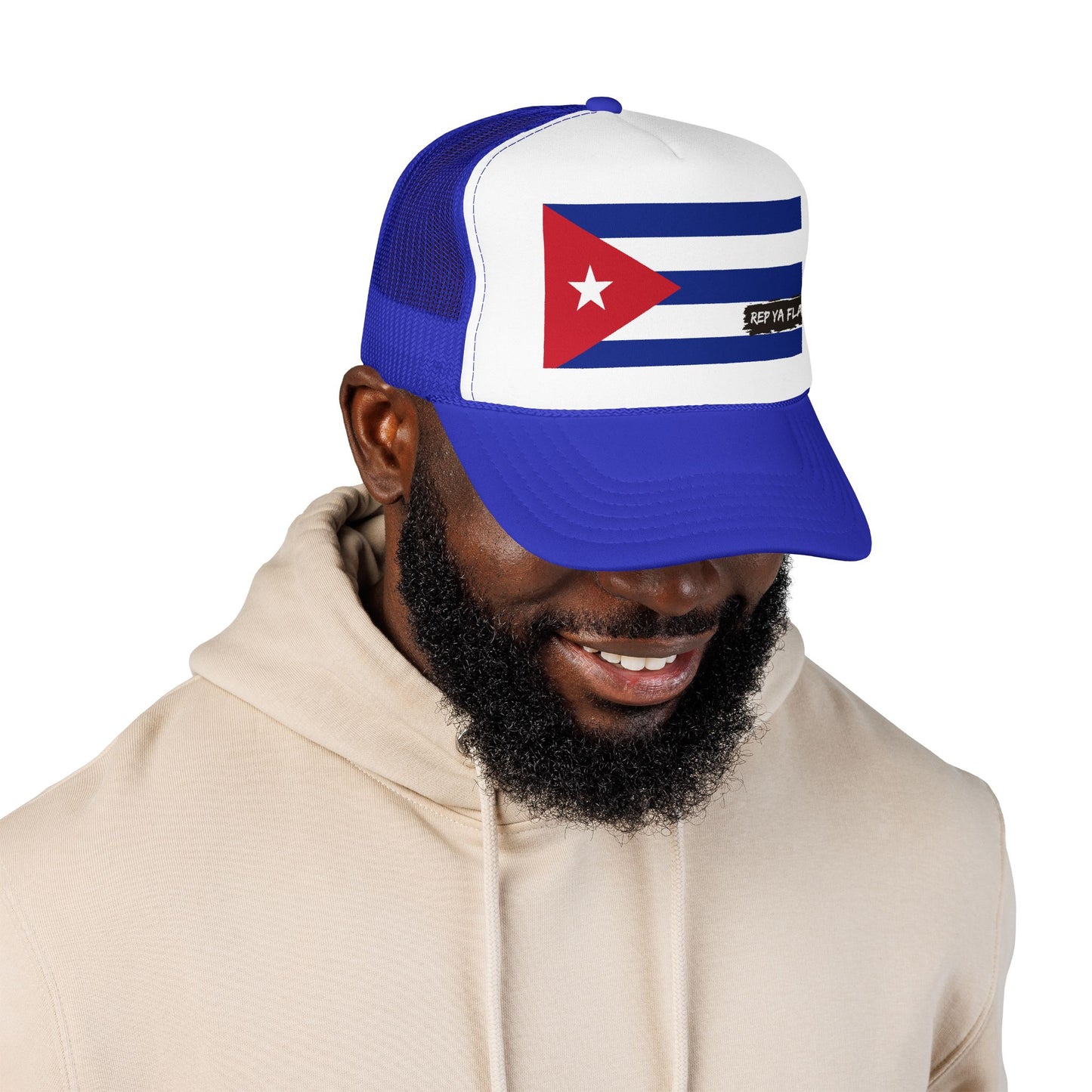 Cuba Flag Foam Trucker Hat | Cuban Pride Snapback Cap | Rep Ya Flag