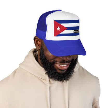 Cuba Flag Foam Trucker Hat | Cuban Pride Snapback Cap | Rep Ya Flag