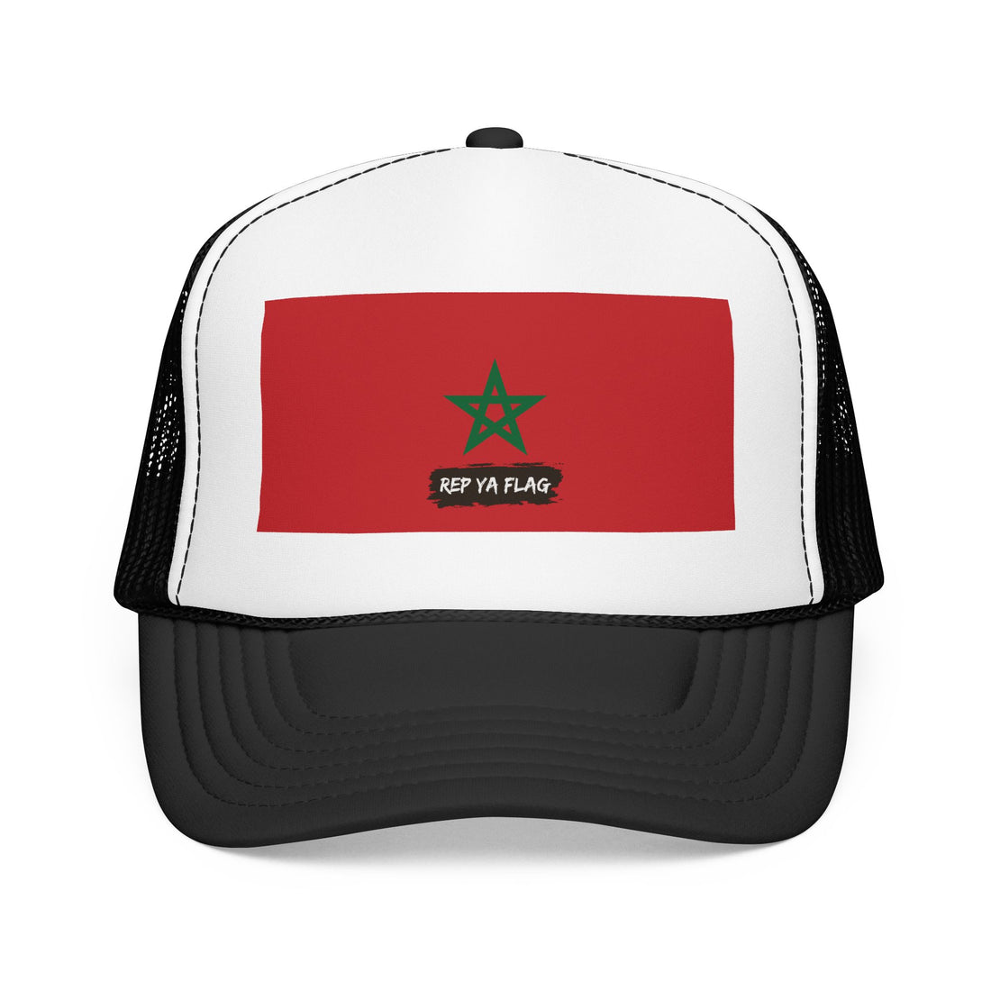 Morocco Flag Foam Trucker Hat – Moroccan Pride Cap