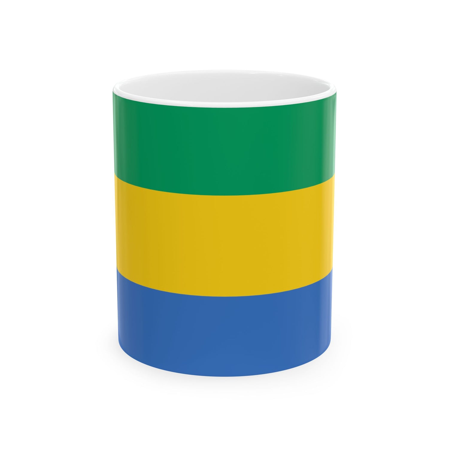 Gabon Flag Coffee Tea Mug 11oz 15oz | Rep Ya Flag Ceramic Mug