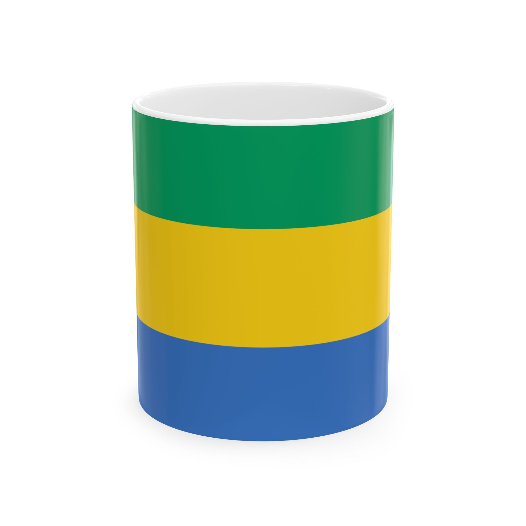 Gabon Flag Coffee Tea Mug 11oz 15oz | Rep Ya Flag Ceramic Mug