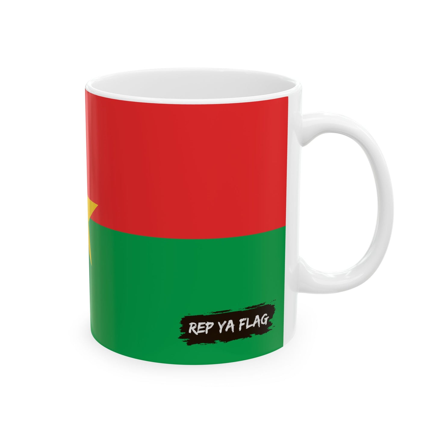 Burkina Faso Flag Coffee Tea Mug 11oz 15oz | Rep Ya Flag Ceramic Mug