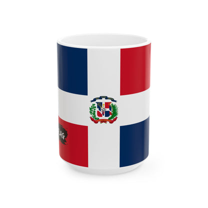 Dominican Republic Flag Coffee Tea Mug 11oz 15oz | Rep Ya Flag Ceramic Mug