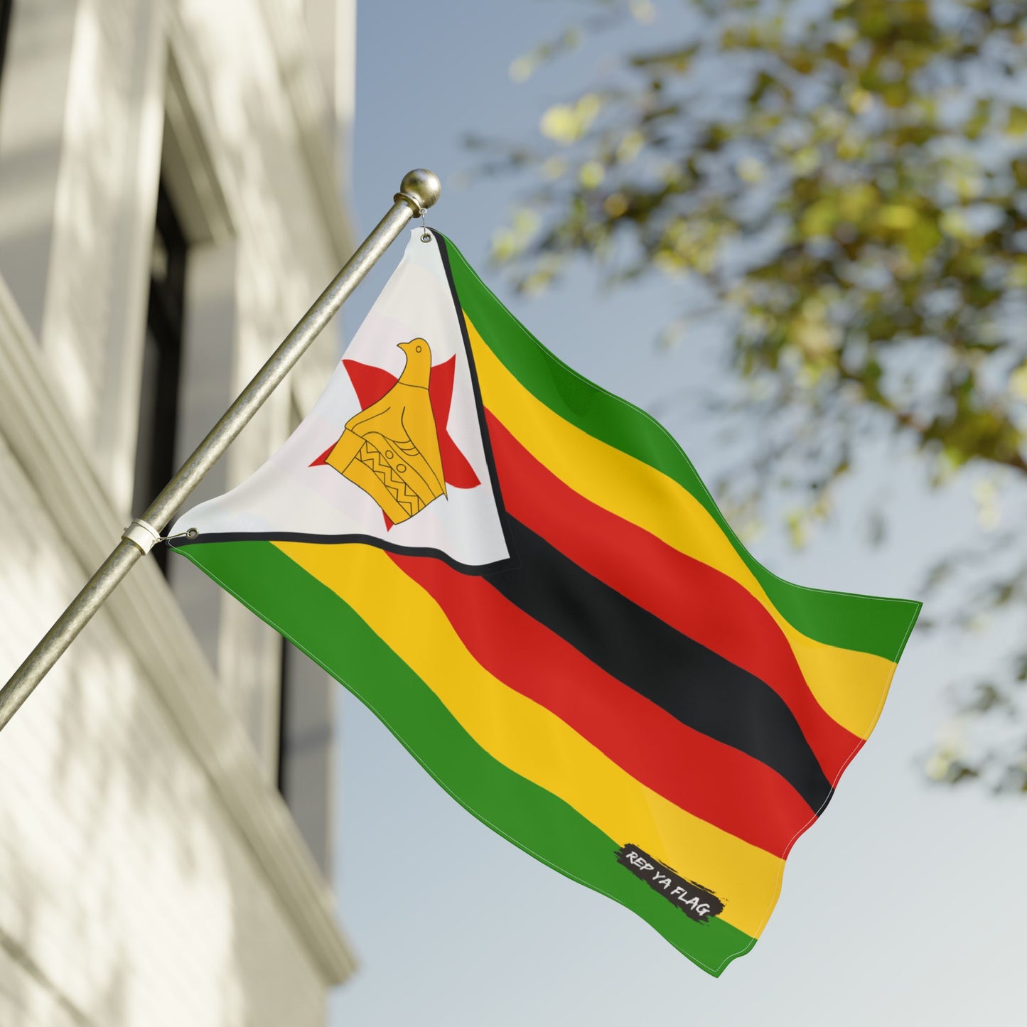 Zimbabwe Flag Double Sided Flag, Outdoor Garden Banner | Country Flag