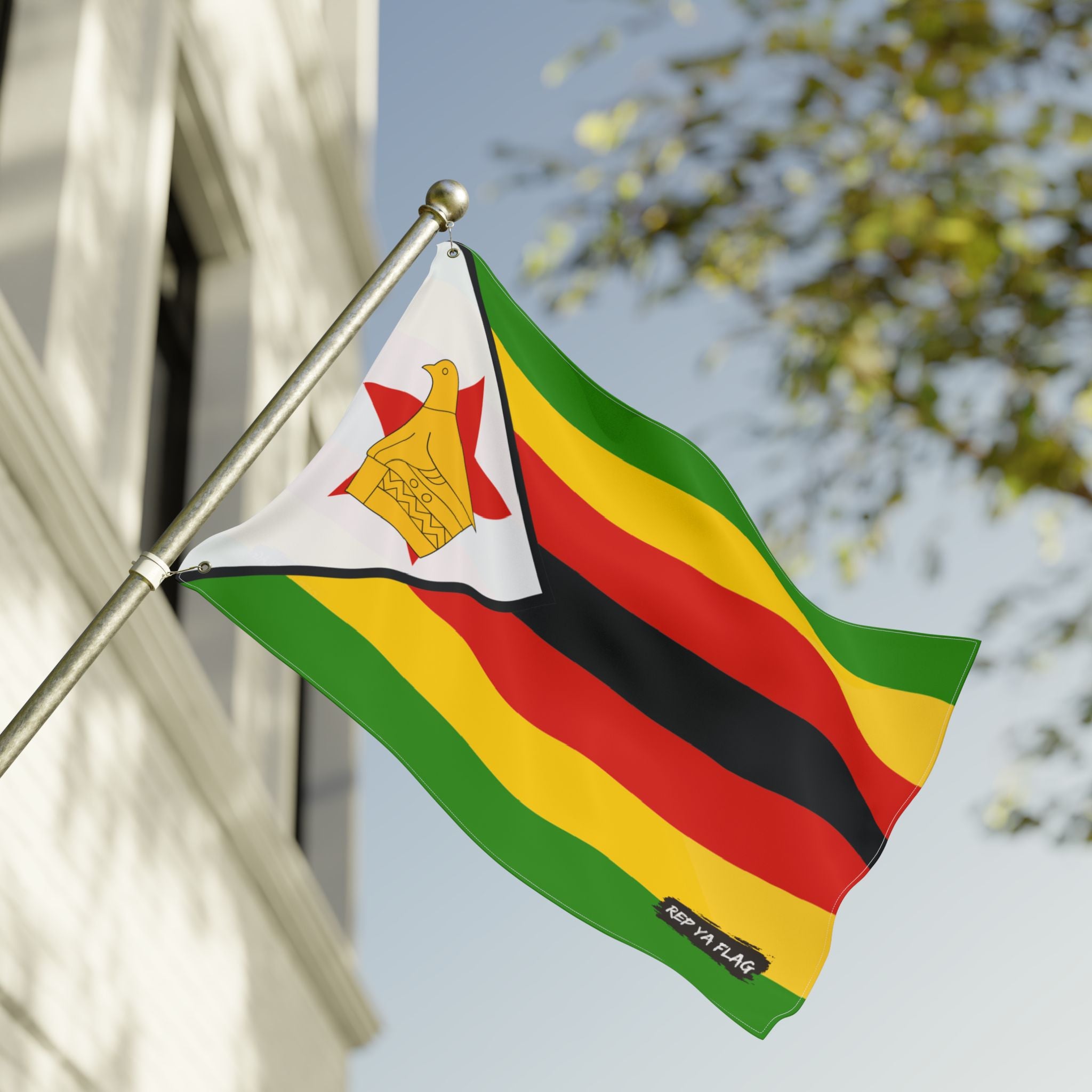 Zimbabwe Flag Double Sided Flag, Outdoor Garden Banner | Country Flag