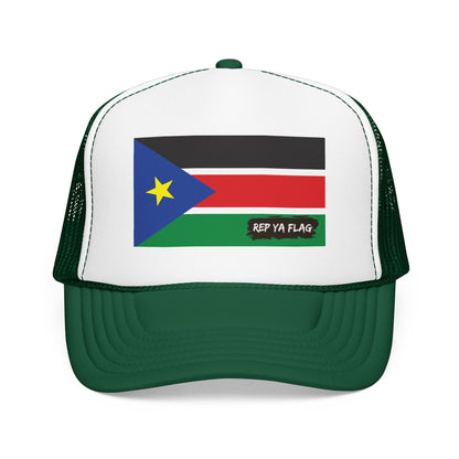 South Sudan Flag Foam Trucker Hat | Rep Ya Flag