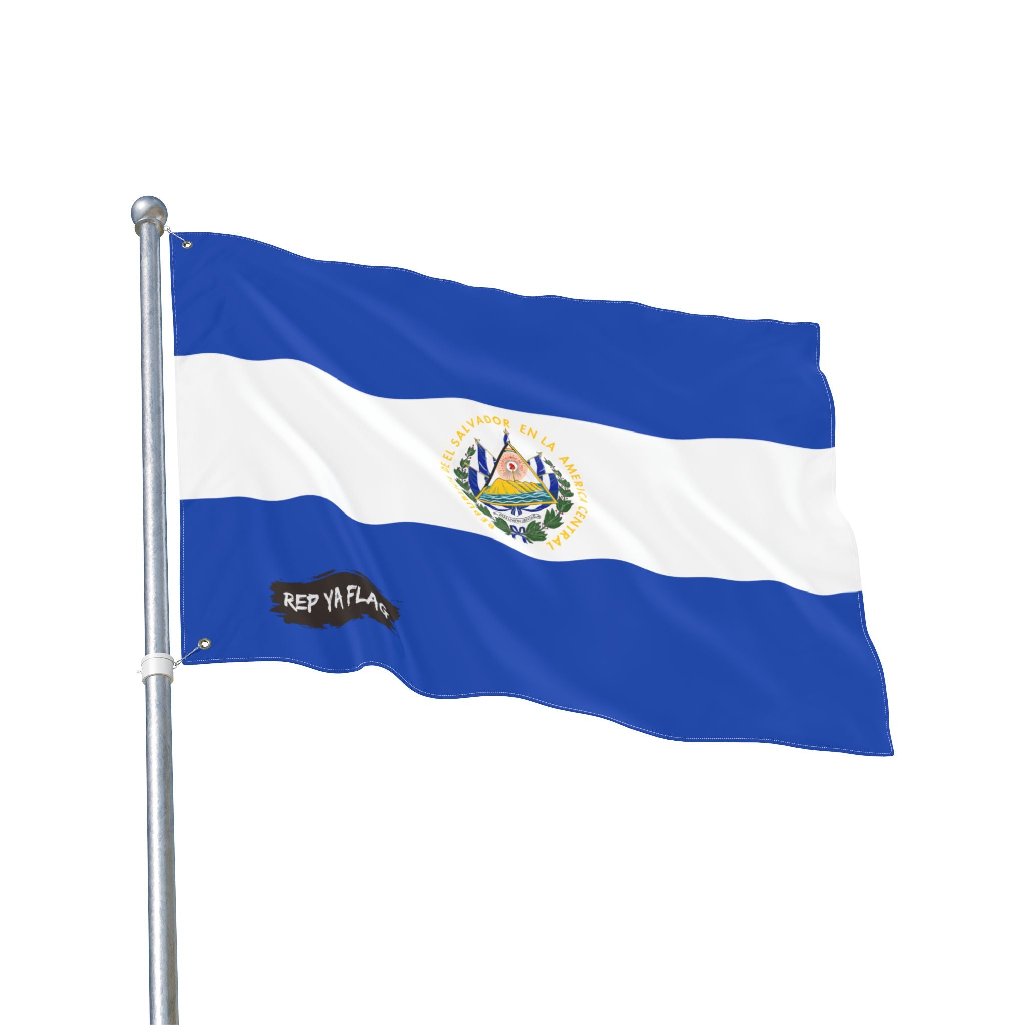 El Salvador Flag Garden Banner | Double Sided Outdoor Flag | Rep Ya Flag