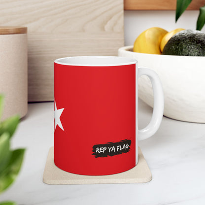 Turkey Flag Coffee Tea Mug 11oz 15oz | Rep Ya Flag Ceramic Mug