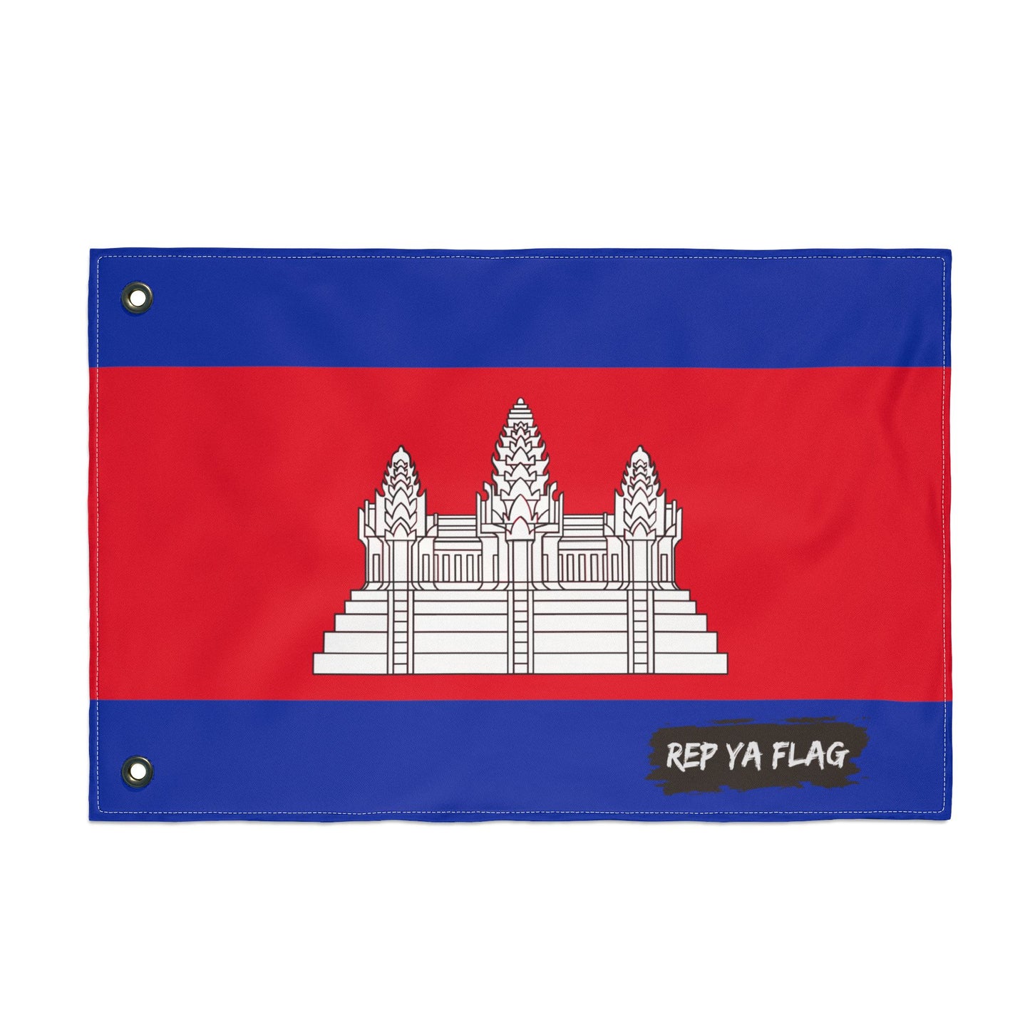 Cambodia Flag Garden Banner | Double Sided Outdoor Flag | Rep Ya Flag