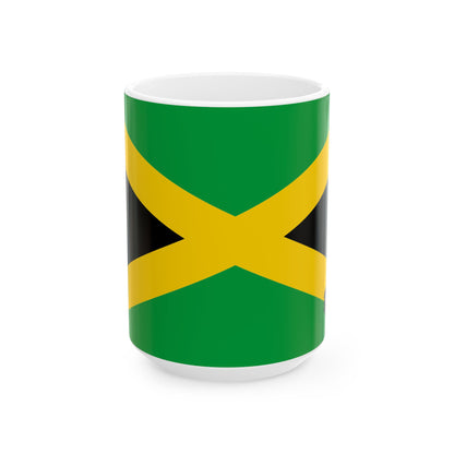 Jamaica Flag Coffee Tea Mug 11oz 15oz | Rep Ya Flag Ceramic Mug
