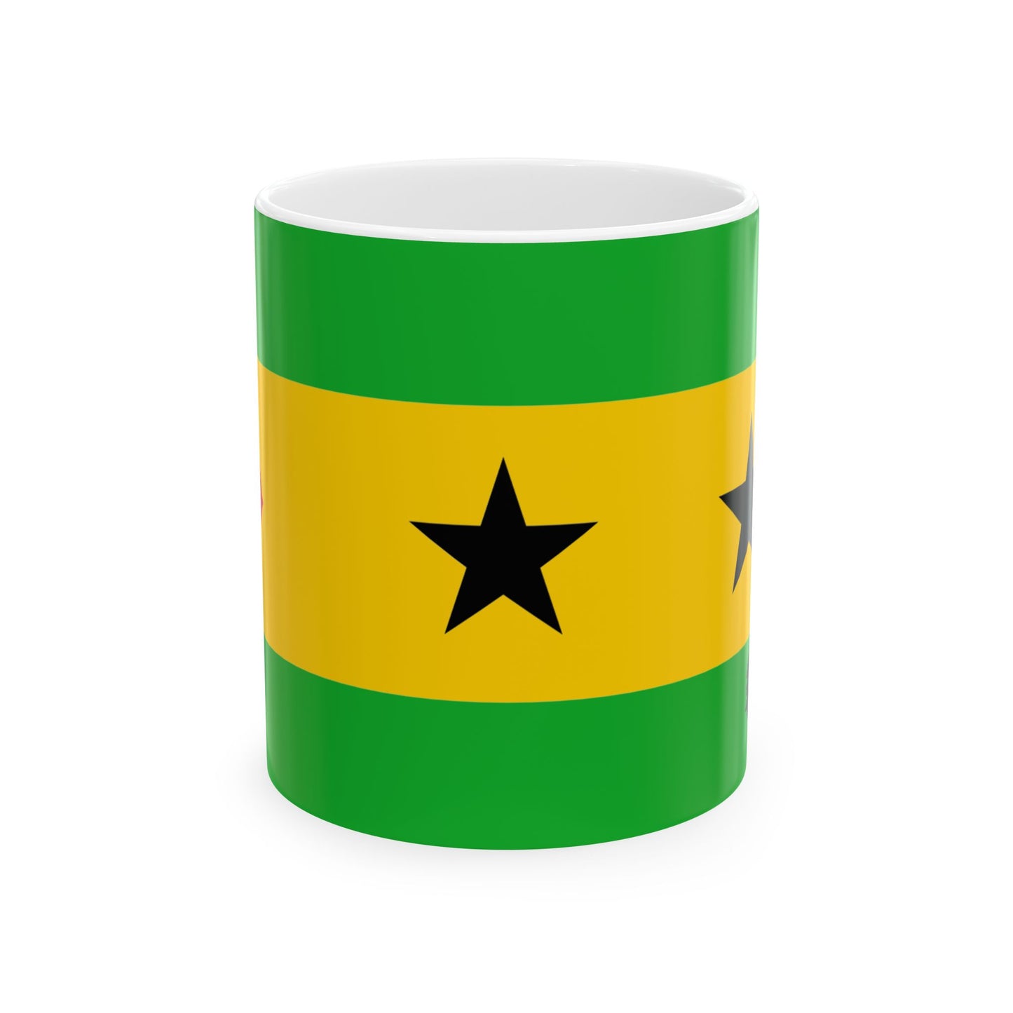 São Tomé and Príncipe Flag Coffee Mug 11oz & 15oz | São Toméan Heritage Ceramic Mug | Rep Ya Flag