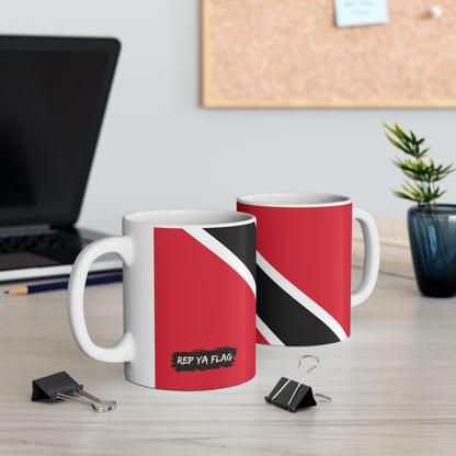 Trinidad and Tobago Flag Coffee Tea Mug 11oz 15oz | Rep Ya Flag Ceramic Mug