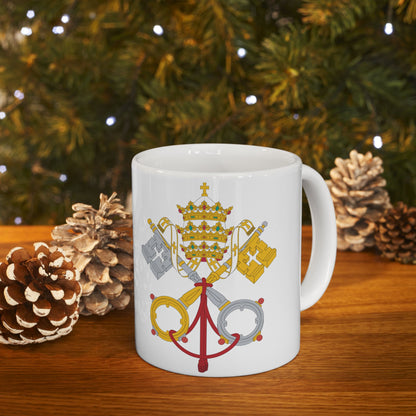 Vatican City Flag | Coffee Tea Ceramic Mug Cup | 11oz 15oz | Rep Ya Flag