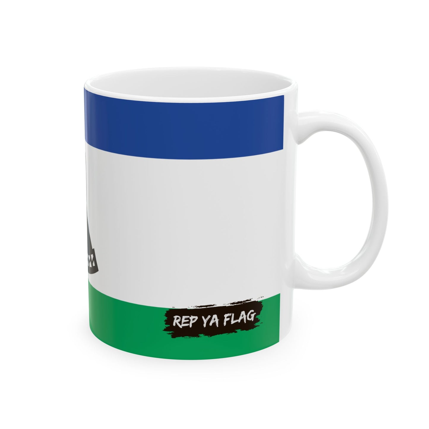Lesotho Flag Coffee Tea Mug 11oz 15oz | Rep Ya Flag Ceramic Mug