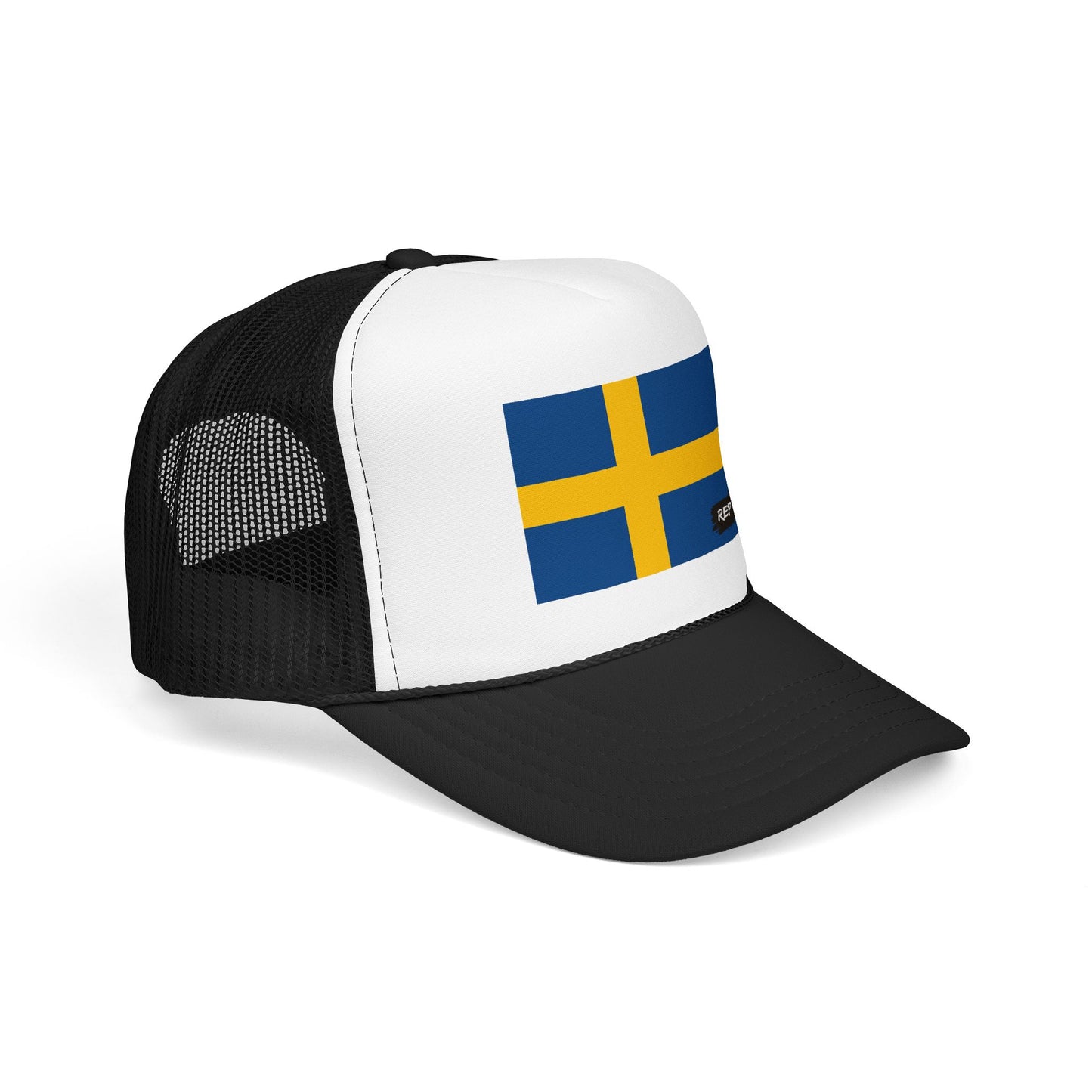 Sweden Flag Foam Trucker Hat | Rep Ya Flag design