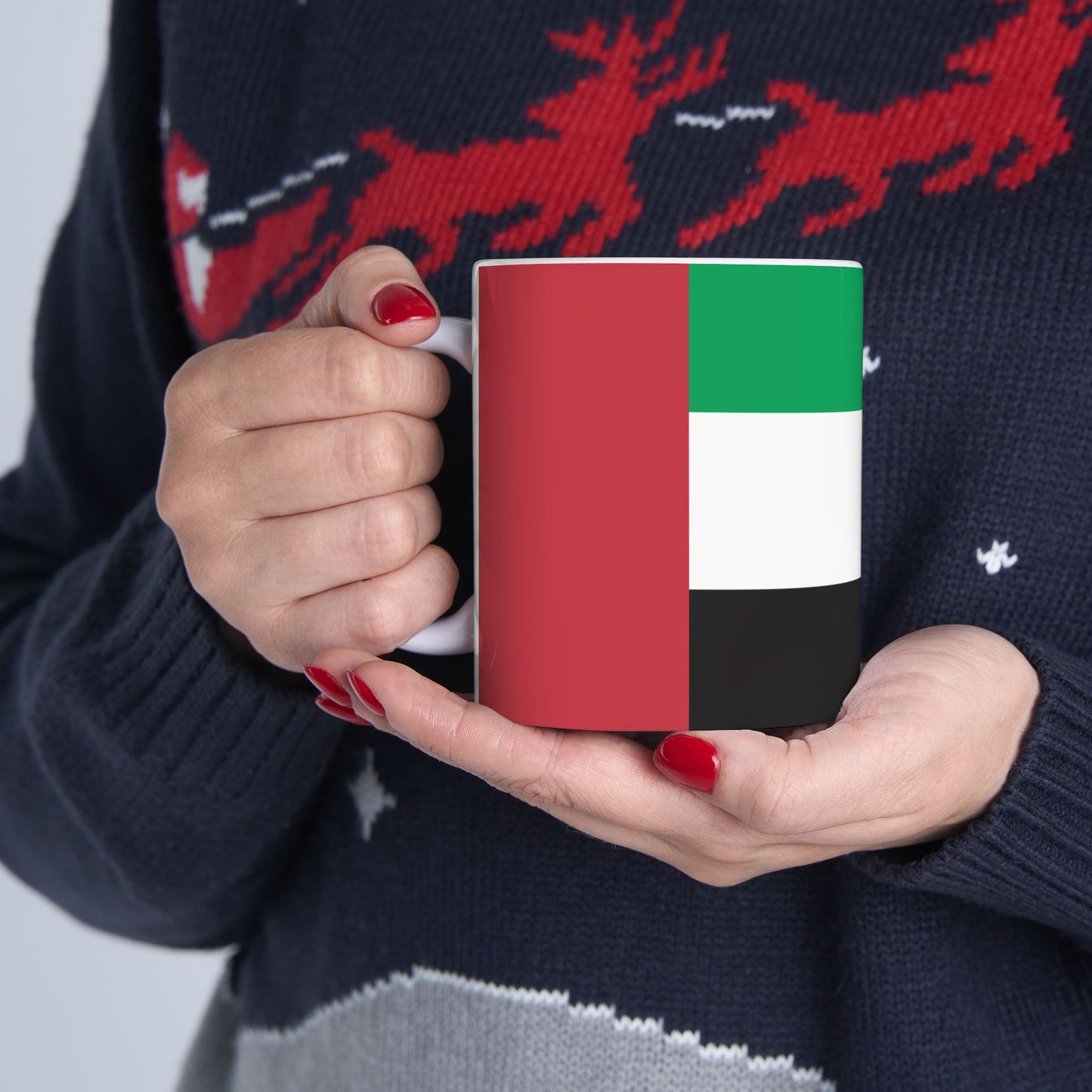 United Arab Emirates Flag Coffee Tea Mug 11oz 15oz | Rep Ya Flag Ceramic Mug