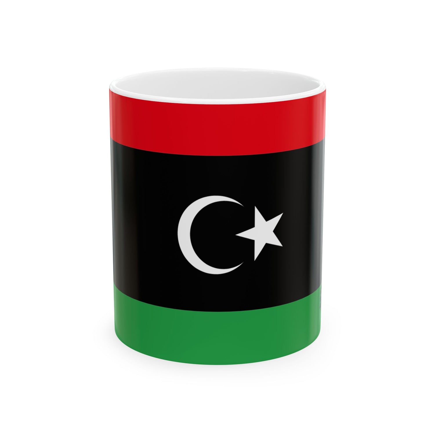 Libya Flag Coffee Tea Mug 11oz 15oz | Rep Ya Flag Ceramic Mug