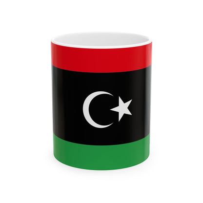 Libya Flag Coffee Tea Mug 11oz 15oz | Rep Ya Flag Ceramic Mug