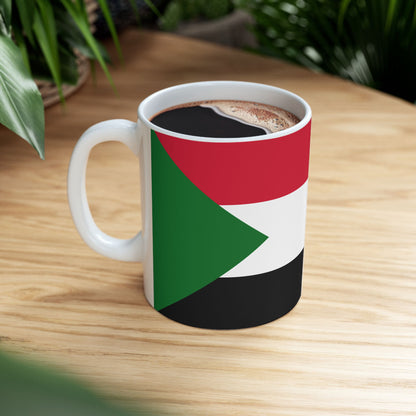Sudan Flag Coffee Tea Mug 11oz 15oz | Rep Ya Flag Ceramic Mug