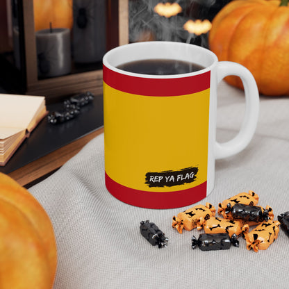 Spain Flag Coffee Tea Mug 11oz 15oz | Rep Ya Flag Ceramic Mug