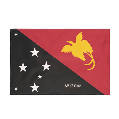 Papua New Guinea Flag Garden Banner | Double Sided Outdoor Flag | Rep Ya Flag