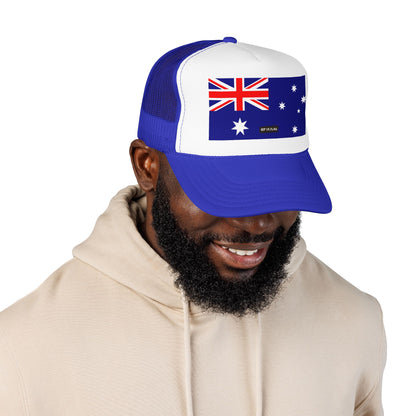 Australia Flag Foam Trucker Hat | Australian Pride Snapback Cap | Rep Ya Flag