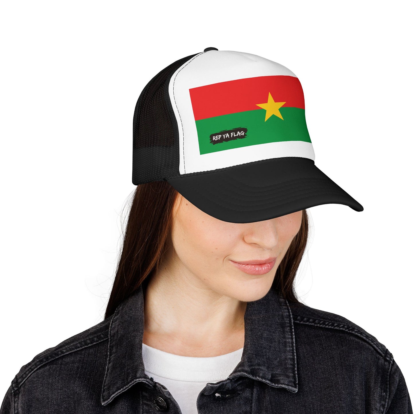 Burkina Faso Flag Foam Trucker Hat | Burkinabé Pride Snapback Cap | Rep Ya Flag