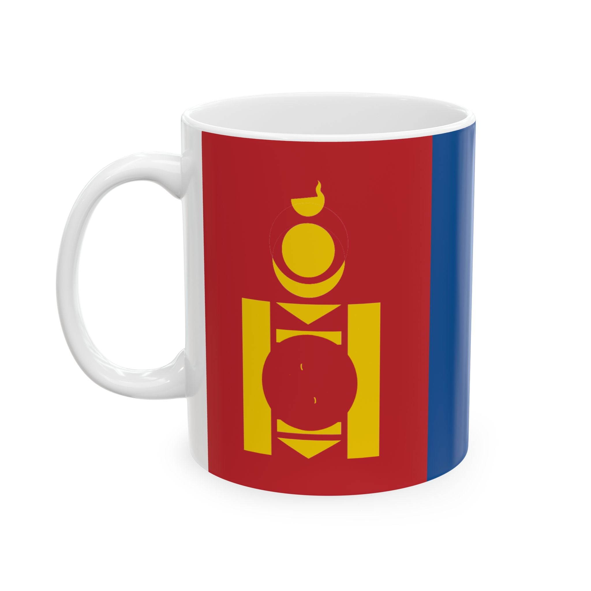 Mongolia Flag Coffee Tea Mug 11oz 15oz | Rep Ya Flag Ceramic Mug