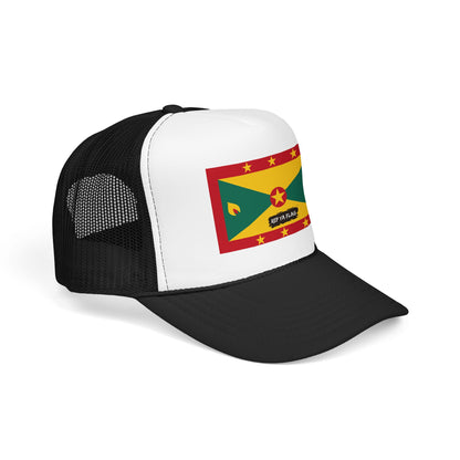 Grenada Flag Foam Trucker Hat | Grenadian Pride Snapback Cap | Rep Ya Flag