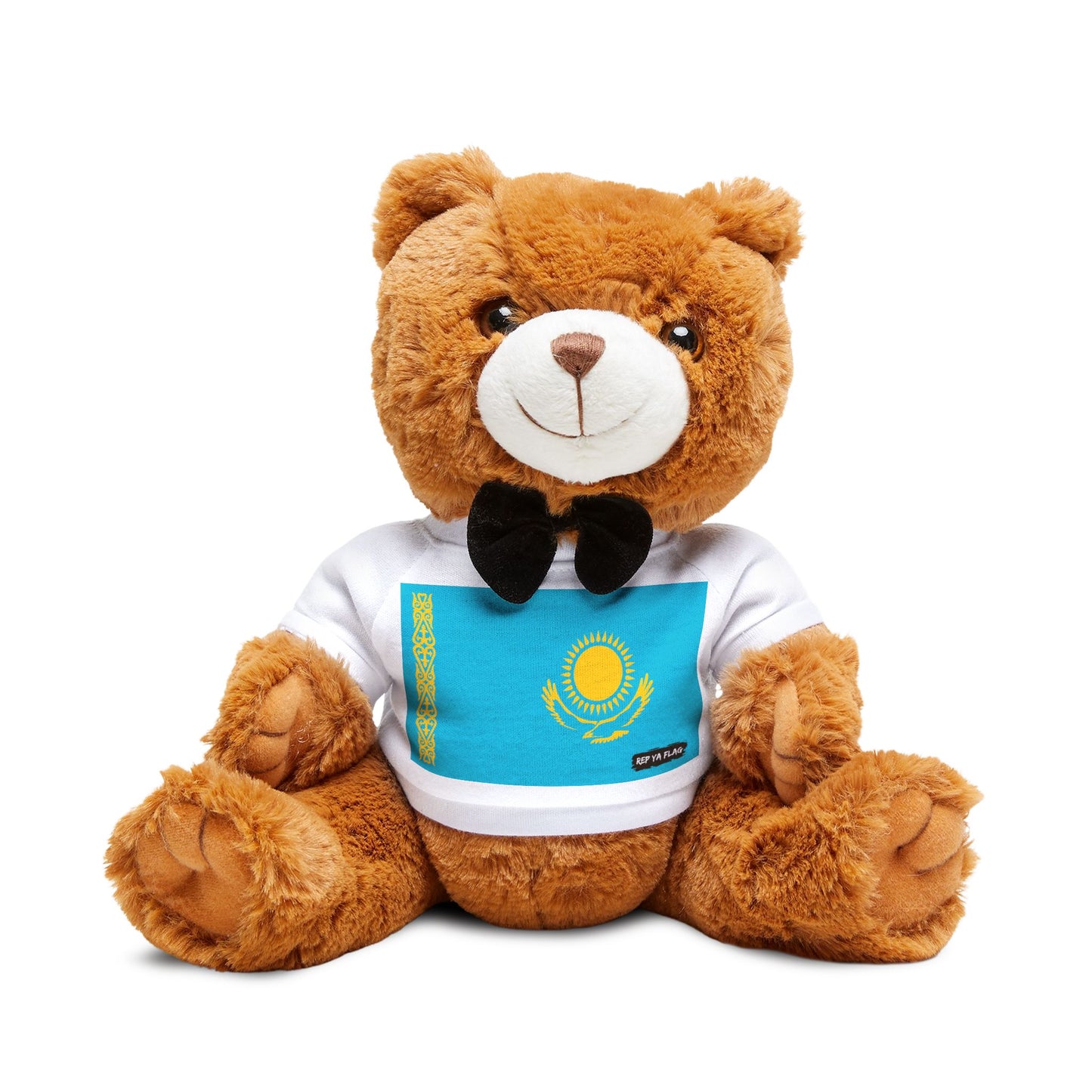 Kazakhstan Flag Teddy Bear | Kazakh Heritage Plush Gift | Rep Ya Flag
