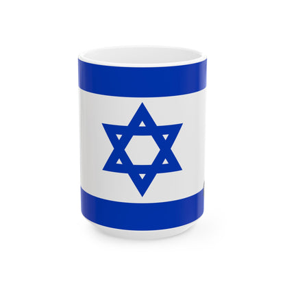 Israel Flag Coffee Tea Mug 11oz 15oz | Rep Ya Flag Ceramic Mug