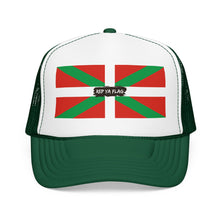 Basque Flag Foam Trucker Hat | Basque Heritage Snapback Cap | Rep Ya Flag