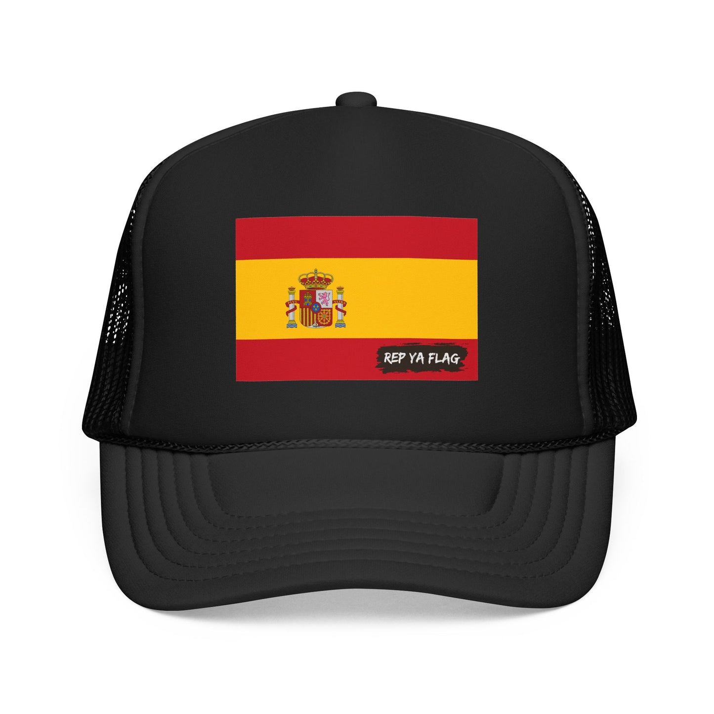 Spain Flag Foam Trucker Hat | Rep Ya Flag design