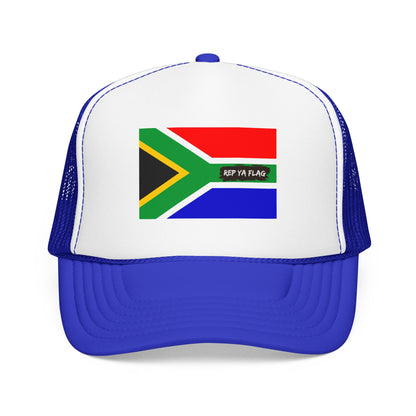 South Africa Flag Foam Trucker Hat | South African Heritage Snapback Cap | Rep Ya Flag