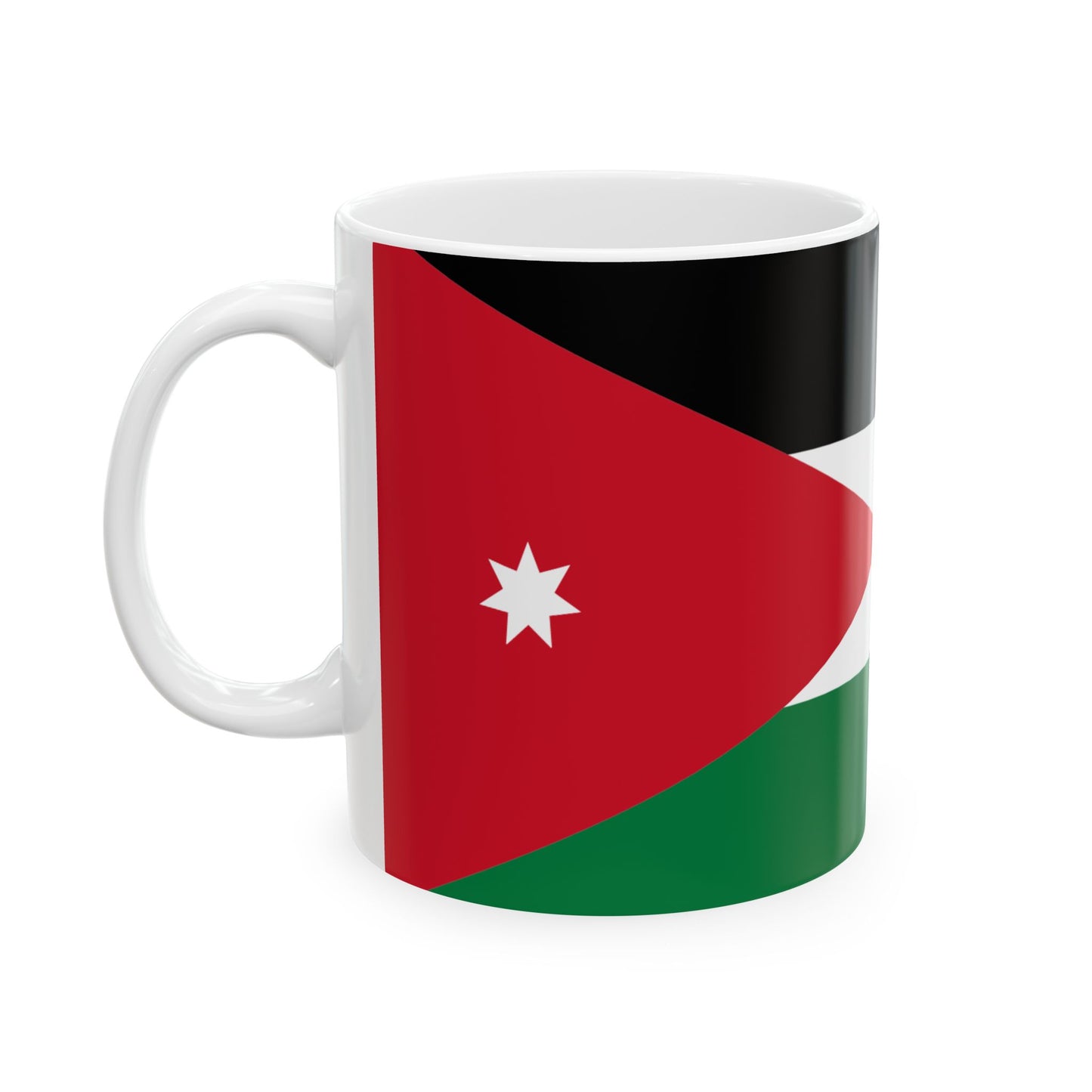Jordan Flag Coffee Tea Mug 11oz 15oz | Rep Ya Flag Ceramic Mug