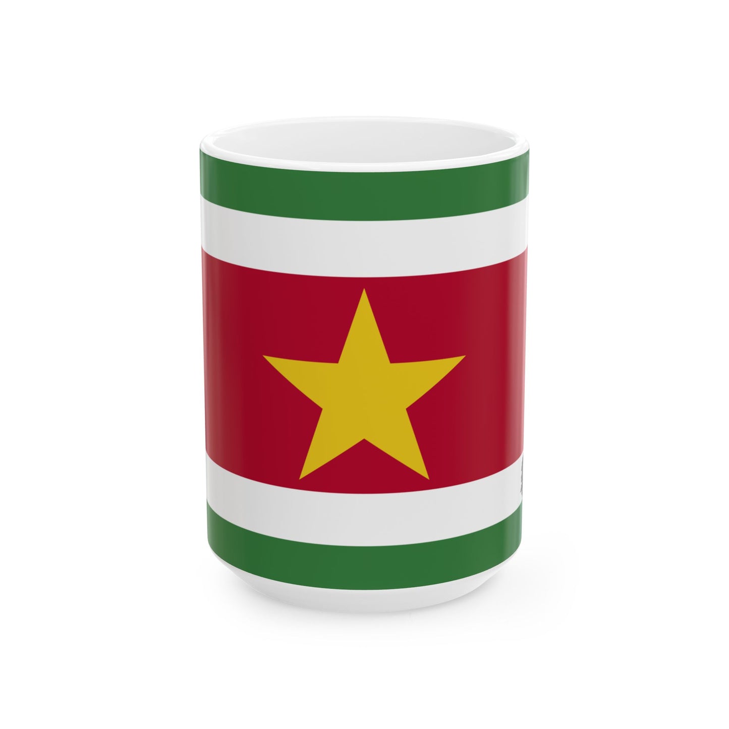 Suriname Flag Coffee Tea Mug 11oz 15oz | Rep Ya Flag Ceramic Mug