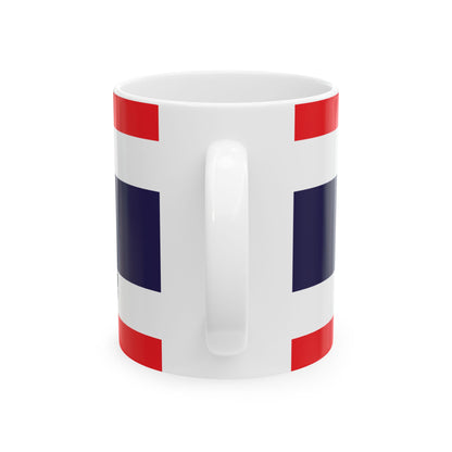Thailand Flag Coffee Tea Mug 11oz 15oz | Rep Ya Flag Ceramic Mug