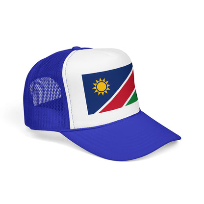 Namibia Flag Foam Trucker Hat | Namibian Pride Snapback Cap | Rep Ya Flag